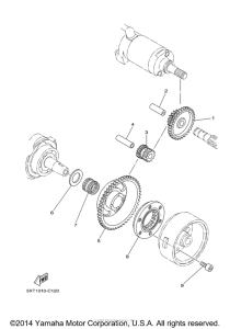 XT250FC Муфта стартера