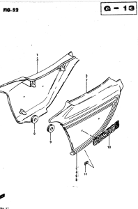 GS850 Обтекатель задний