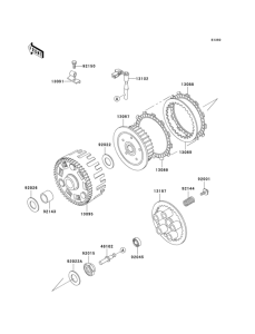 KL650 Сцепление