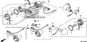 VT1300CT Задний фонарь
