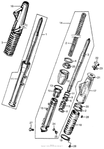 CL77 Передняя вилка 1