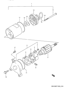 GN125 Стартерный мотор