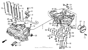 CB650SC Картер двигателя