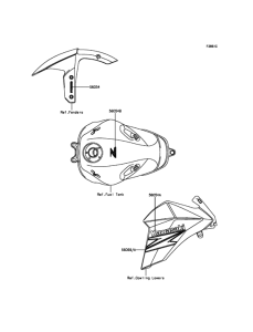 ZR800 Наклейки (черные)