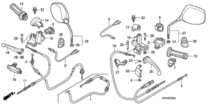 SCV100F Handle lever / switch / cable