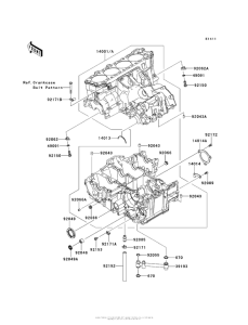 ZX1400 Картер двигателя