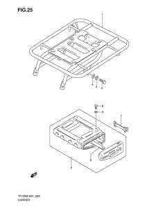 TF125 Багажник