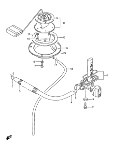 GSX600 Топливный кран