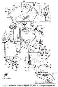 FZR600W Топливный бак