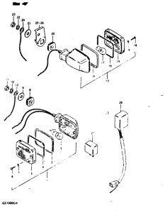 GS1000 Поворотники