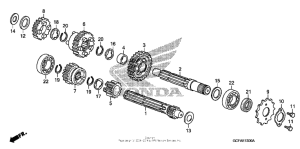 CRF70F Трансмиссия