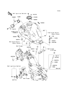 KLE650 Топливный бак