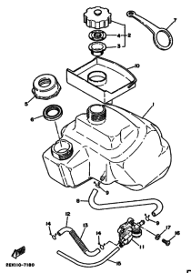 SH50 SH50W Tank fuel
