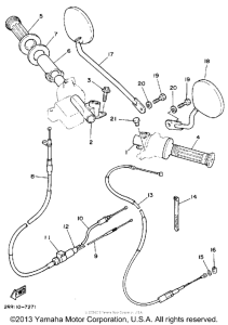 YSR50A Handlebar-cable