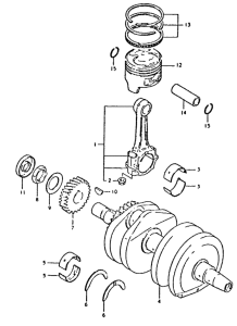 GSX400 Вал коленчатый