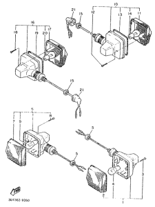 XT500Z Поворотники
