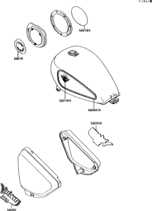 VN750 Decal(green / green)(vn750-a8 / a9)