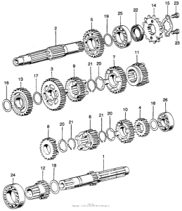 SL125 Трансмиссия