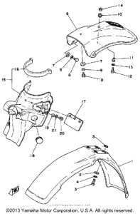 IT125H Front fender - rear fender
