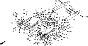 GL1500I Exhaust muffler (a / i)