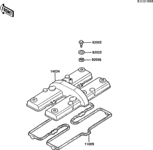 ZX600 Крышка головки цилиндров
