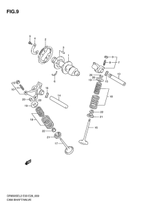DR650 Распредвал  /  клапан