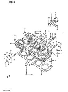 GS1100 Головка цилиндров