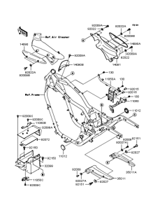 VN250 Рама ,крепежные детали