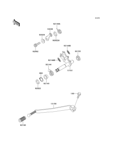 EJ650 Механизм переключения передач