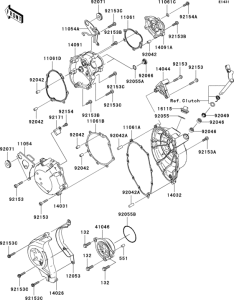 ZX1000 Крышки двигателя