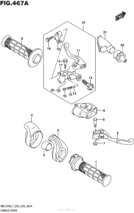 RM-Z250 Рулевые переключатели