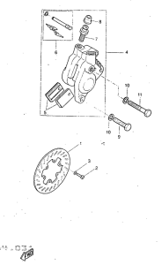 DT50R Передний тормоз