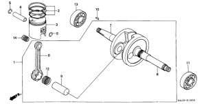 NE50 Crankshaft / piston