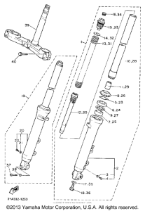 FJ1200ADC Передняя вилка