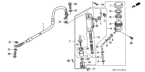 XR600R Задний тормозной цилиндр