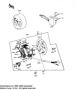 KE125 Generator / regulator
