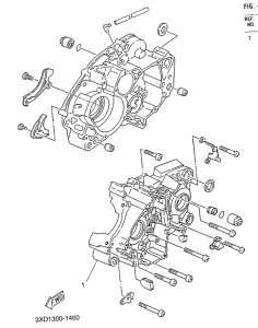 TDR125 Картер двигателя