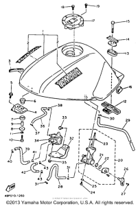 XJ600SD Топливный бак