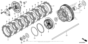 CB1100 (ABS) Сцепление