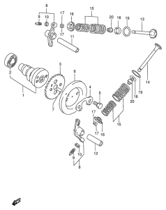 FB100 Распредвал  /  клапан