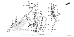 CBR650F (ABS) Rear Brake Master Cylinder (Cbr650Fa)