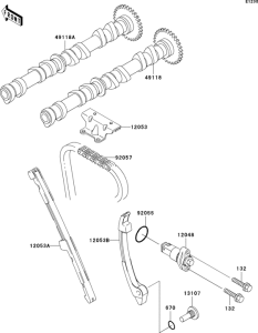ZX636 Распред вал