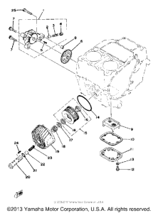 XS400-2E - 1978 Oil pump - oil cleaner