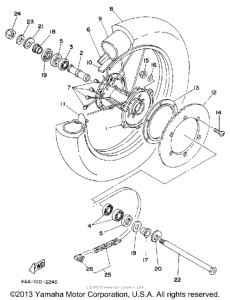 WR500ZE Переднее колесо