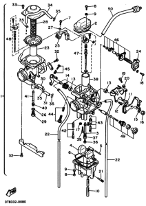 XT600E Carburetor assy