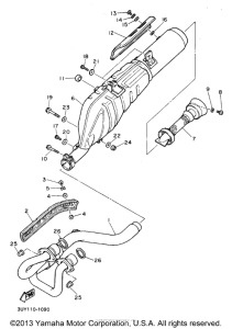 XT600EE Выхлопная система