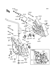 KL110 Картер двигателя