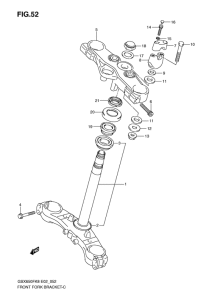 GSX650F Траверса нижняя
