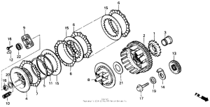 XL600V Сцепление