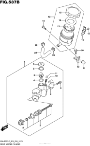 GSX-R750 Front Master Cylinder (Gsx-R750L7 E28)